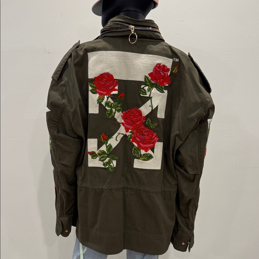 ✨ Off-White™ Virgil Abloh Embroidered Arrow Jacket Oversized Spring Jacket S New